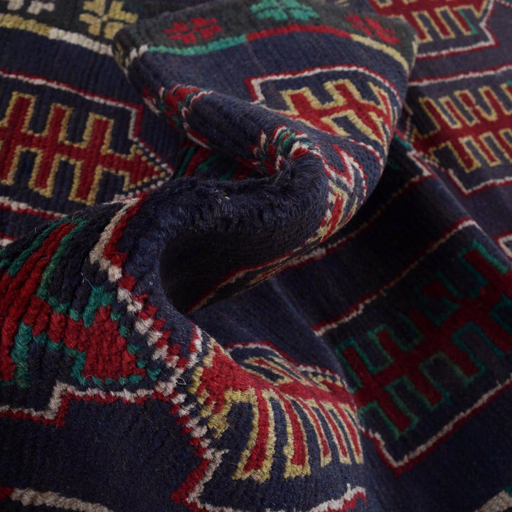 Afghan Baluchi Rug 2' 4" x 7' 12" Hand-Knotted | No. AL44081