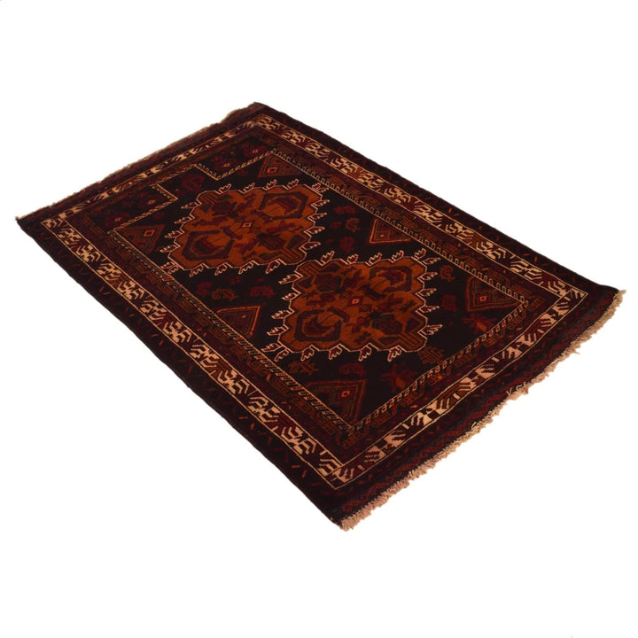 Afghan Prayer Rug 2' 10" x 4' 3" Hand-Knotted | No. AL44116