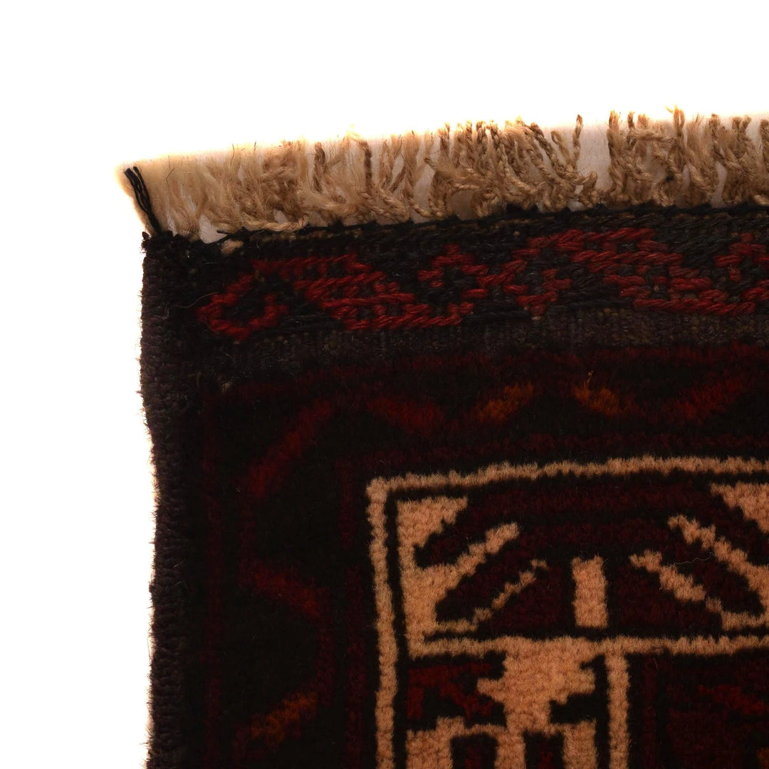 Afghan Prayer Rug 2' 10" x 4' 3" Hand-Knotted | No. AL44116