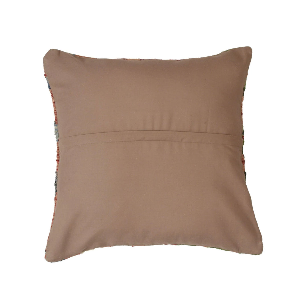 Afghan Kilim Cushion 1' 5" x 1' 5" Flat-Weave | No. AL44154