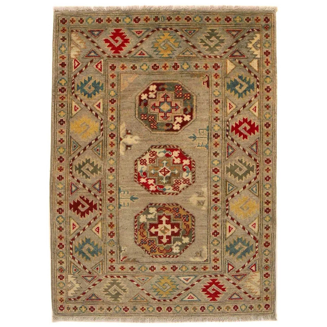 Afghan Waziri Oriental Rug 2' 11" x 4' 0" Hand-Knotted | No. AL44241