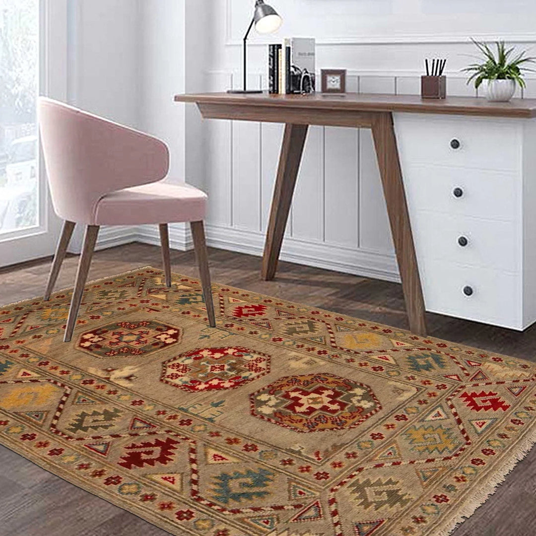 Afghan Waziri Oriental Rug 2' 11" x 4' 0" Hand-Knotted | No. AL44241