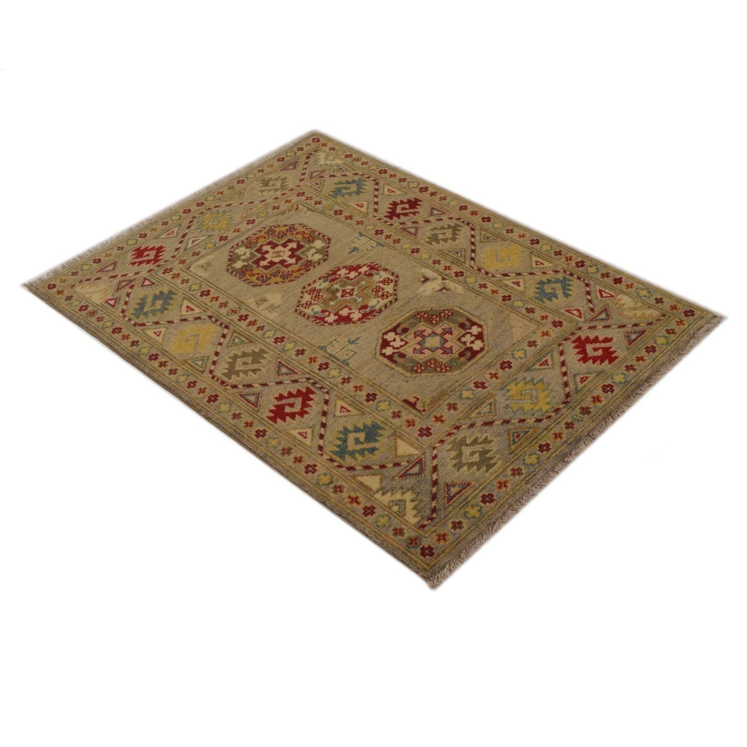 Afghan Waziri Oriental Rug 2' 11" x 4' 0" Hand-Knotted | No. AL44241