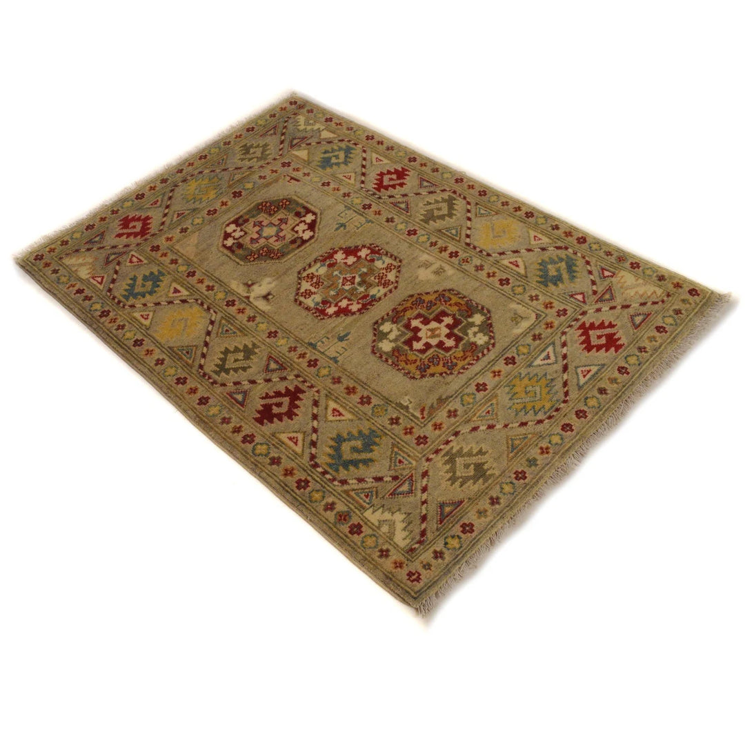 Afghan Waziri Oriental Rug 2' 11" x 4' 0" Hand-Knotted | No. AL44241