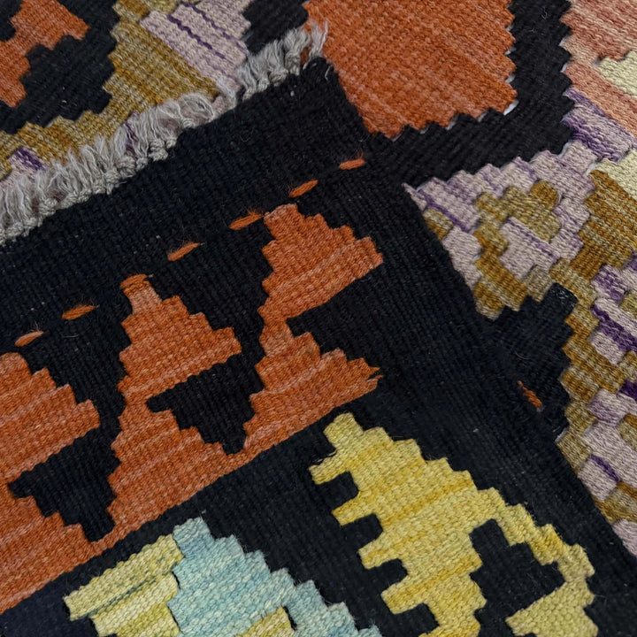 Afghan Kilim Rug 2' 9" x 9' 7" Flat-Weave | No. AL44276