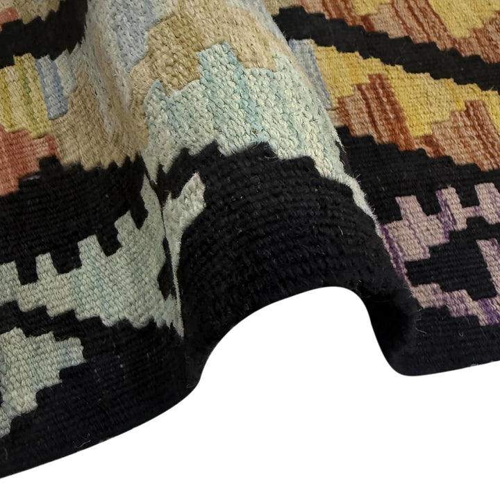 Afghan Kilim Rug 2' 9" x 9' 7" Flat-Weave | No. AL44276