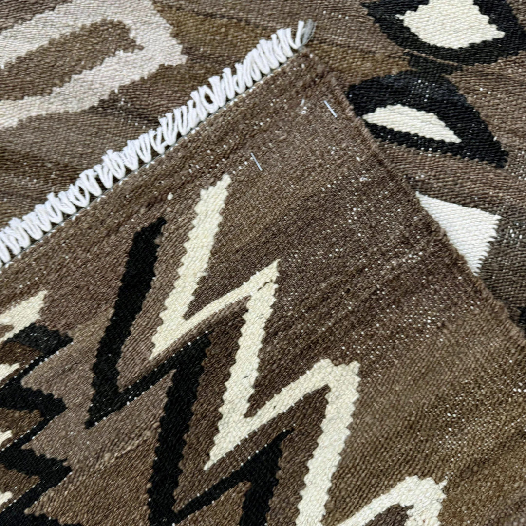 Afghan Vegetable Kilim Rug 6' 3" x 8' 8" Flat-Weave | No. AL443892