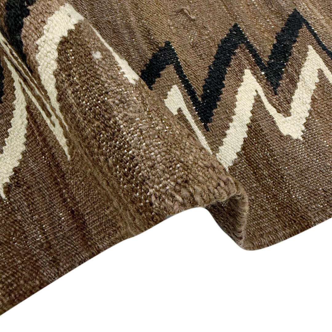 Afghan Vegetable Kilim Rug 6' 3" x 8' 8" Flat-Weave | No. AL443892