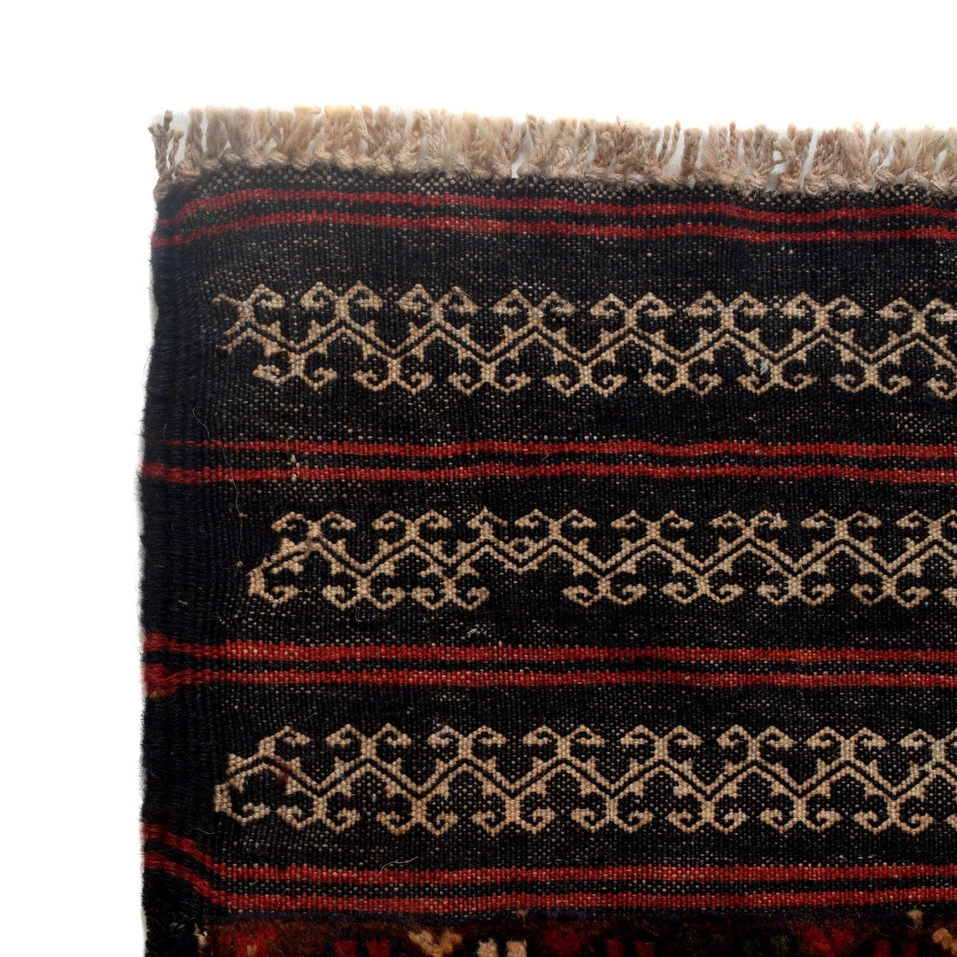 Afghan Baluchi Rug 3' 0" x 4' 8" Hand-Knotted | No. AL44462