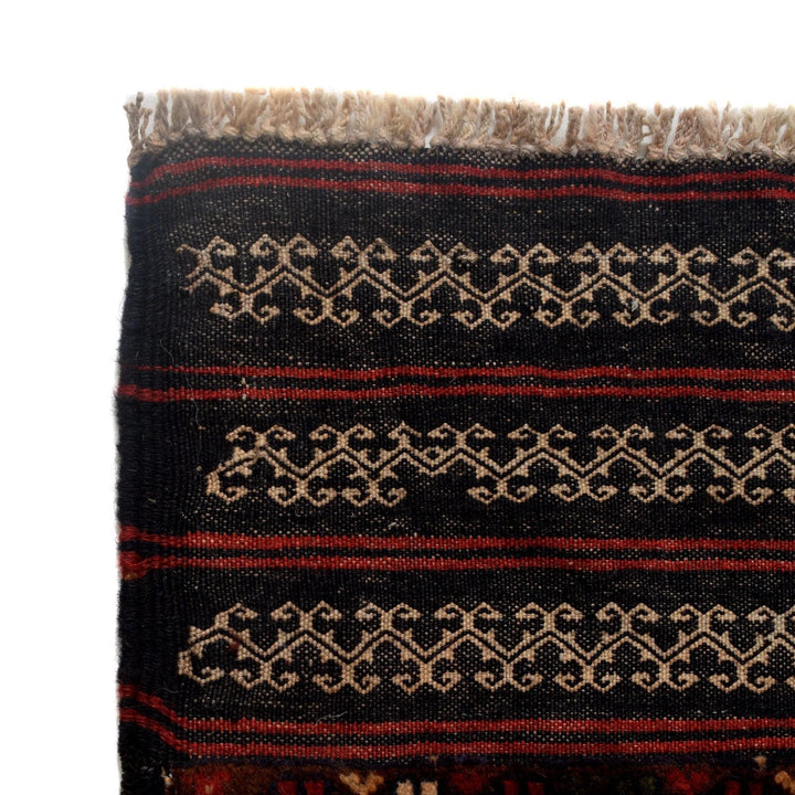 Afghan Baluchi Rug 3' 0" x 4' 8" Hand-Knotted | No. AL44462