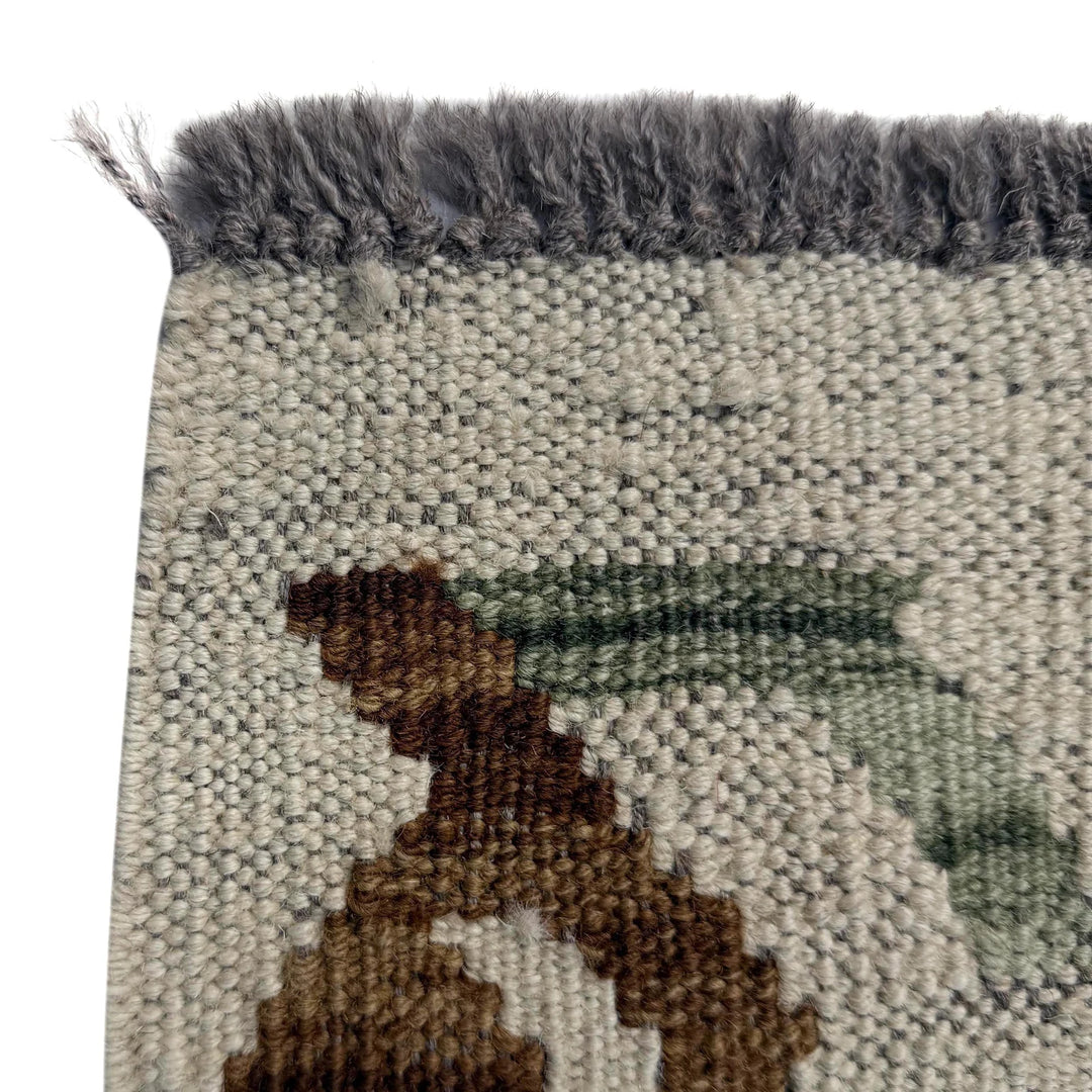 Afghan Vegetable Kilim Rug 5' 11" x 7' 7" Flat-Weave | No. AL444687