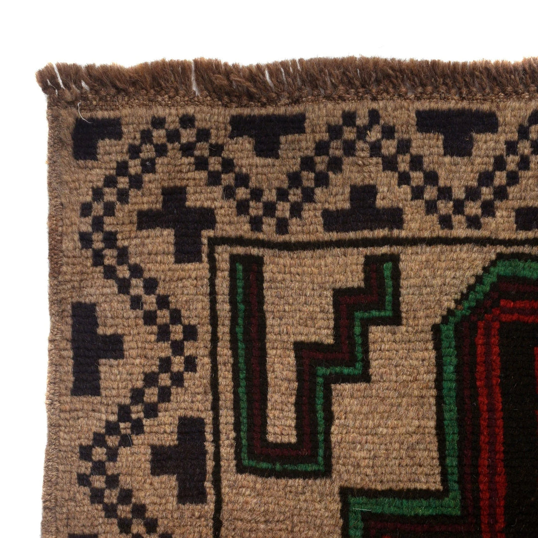 Afghan Balochi Rug 4' 1" x 6' 5" Hand-Knotted | No. AL44537