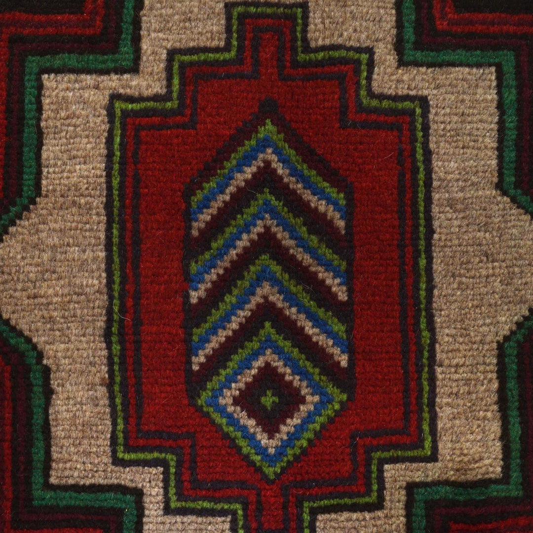 Afghan Balochi Rug 4' 1" x 6' 5" Hand-Knotted | No. AL44537