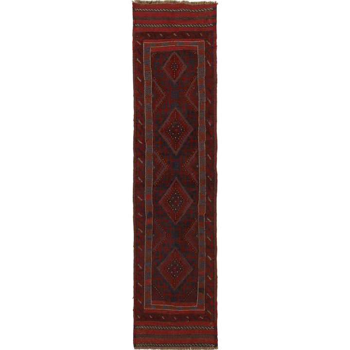 Red Afghan Mashwani Rug 1' 10" x 7' 9" Hand-Knotted | No. AL44575