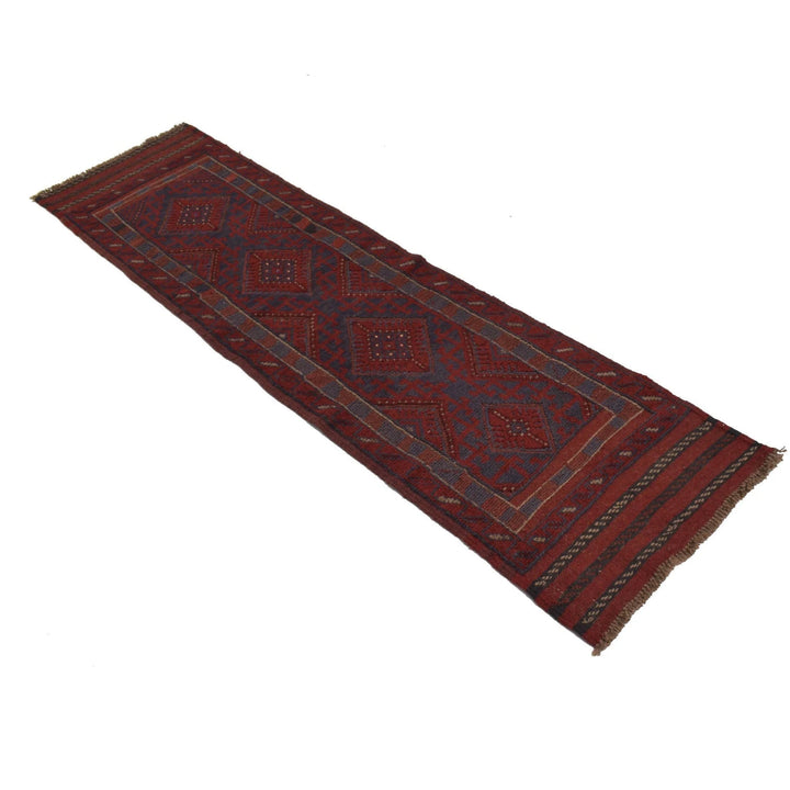 Red Afghan Mashwani Rug 1' 10" x 7' 9" Hand-Knotted | No. AL44575
