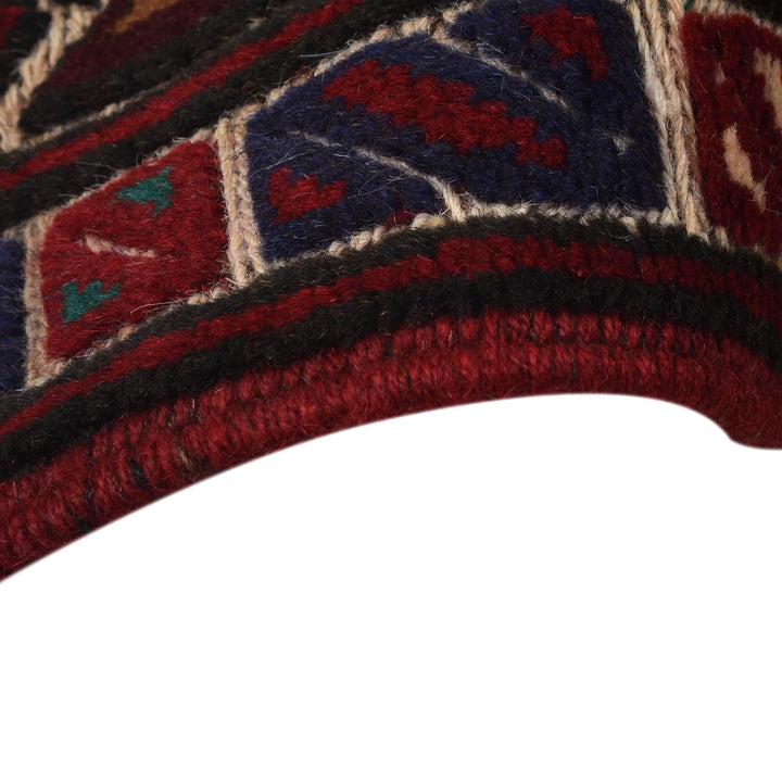Beige Afghan Barjasta Rug 3'9" x 5'8" Hand-Knotted | No. AL44577