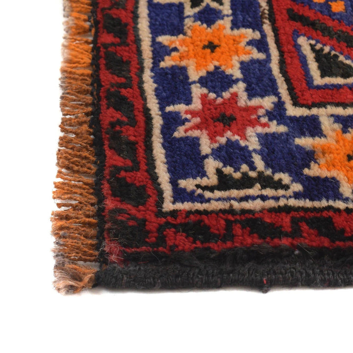 Afghan Baluchi Rug 3' 1" x 4' 7" Hand-Knotted | No. AL44661