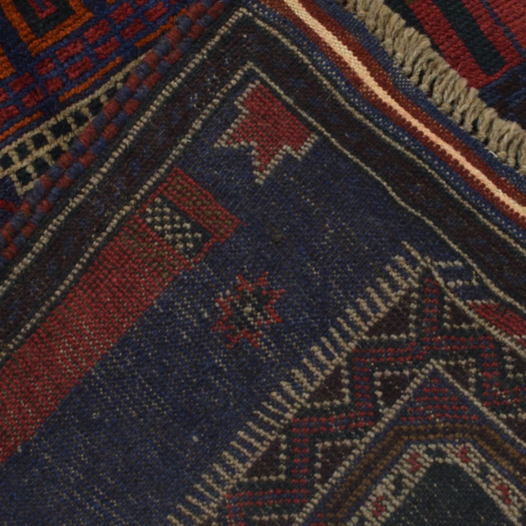 Afghan Prayer Rug 2' 6" x 4' 4" Hand-Knotted | No. AL44816