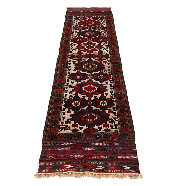 Afghan Barjista Kilim Rug 2' 7" x 11' 8" Flat-Weave | No. AL44887