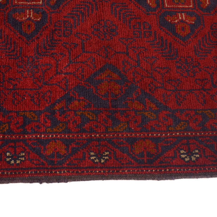 Red Afghan Khal Mohammadi Rug 2' 6" x 9' 8" Hand-Knotted | No. AL44917