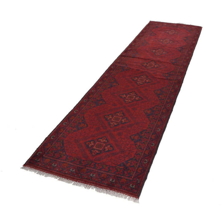 Red Afghan Khal Mohammadi Rug 2' 6" x 9' 8" Hand-Knotted | No. AL44917