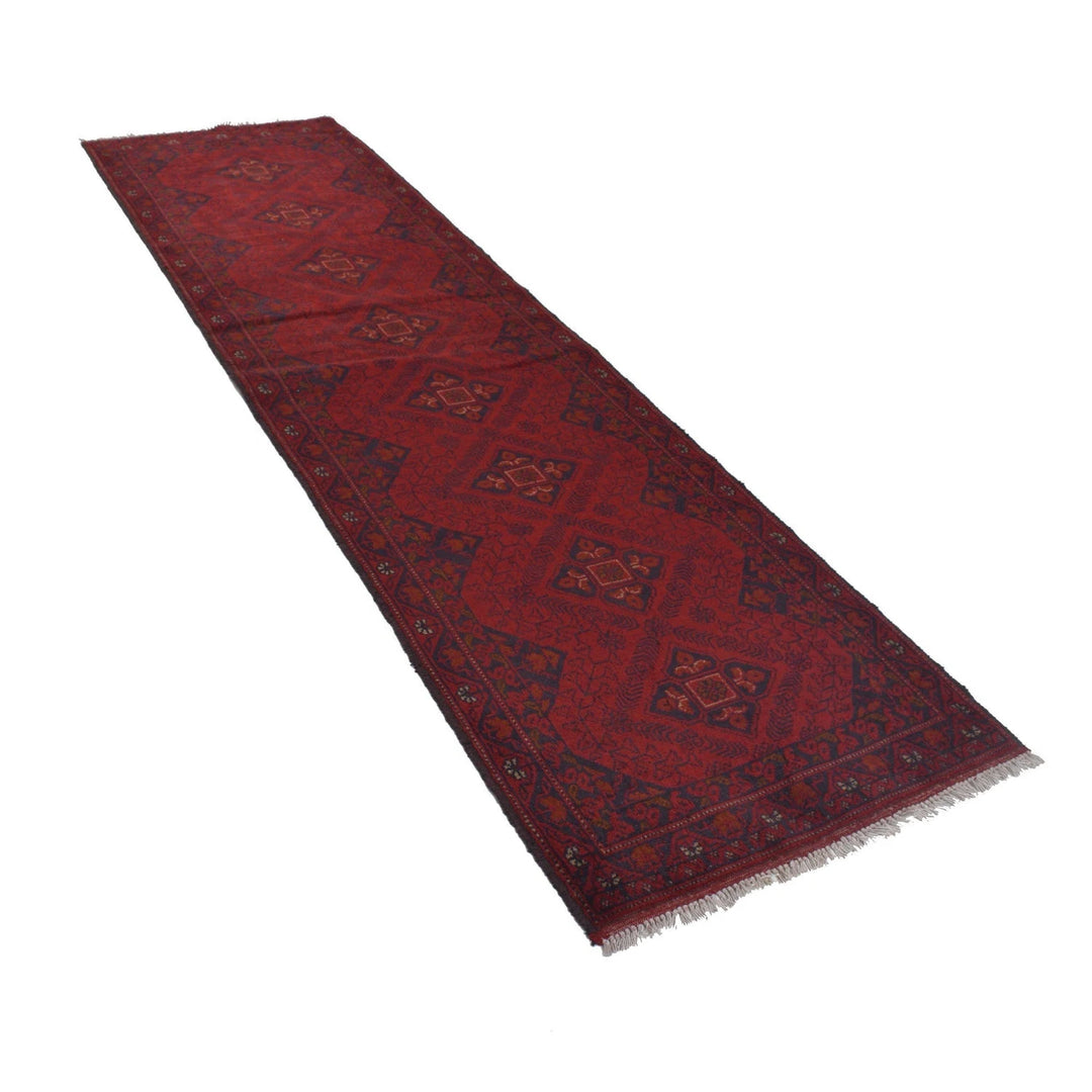 Red Afghan Khal Mohammadi Rug 2' 6" x 9' 8" Hand-Knotted | No. AL44917