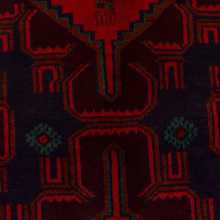 Afghan Baluchi Rug 2'11" x 4'9" Hand-Knotted | No. AL44927