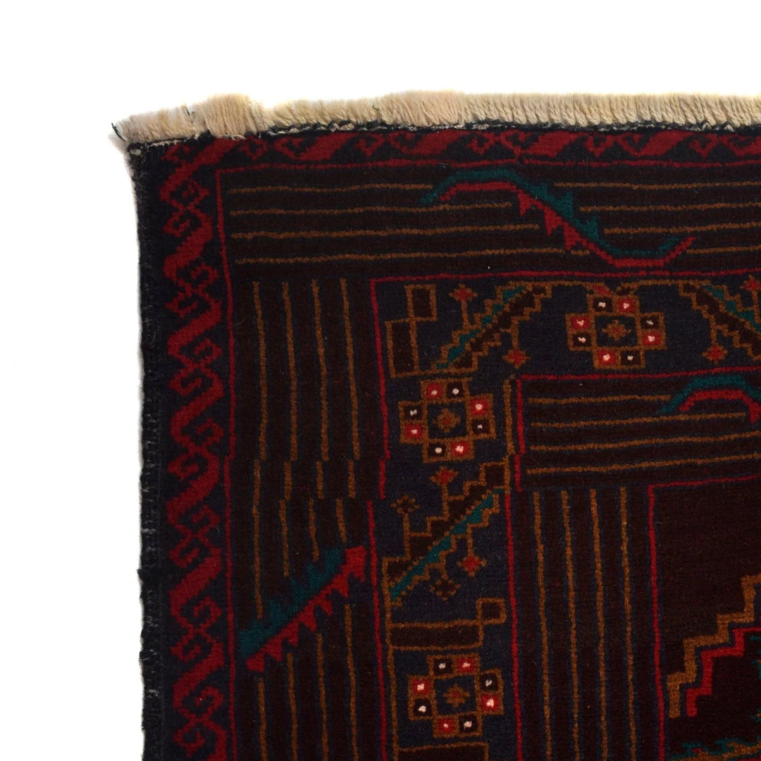 Afghan Baluchi Rug 5' 11" x 9' 7" Hand-Knotted | No. AL45111