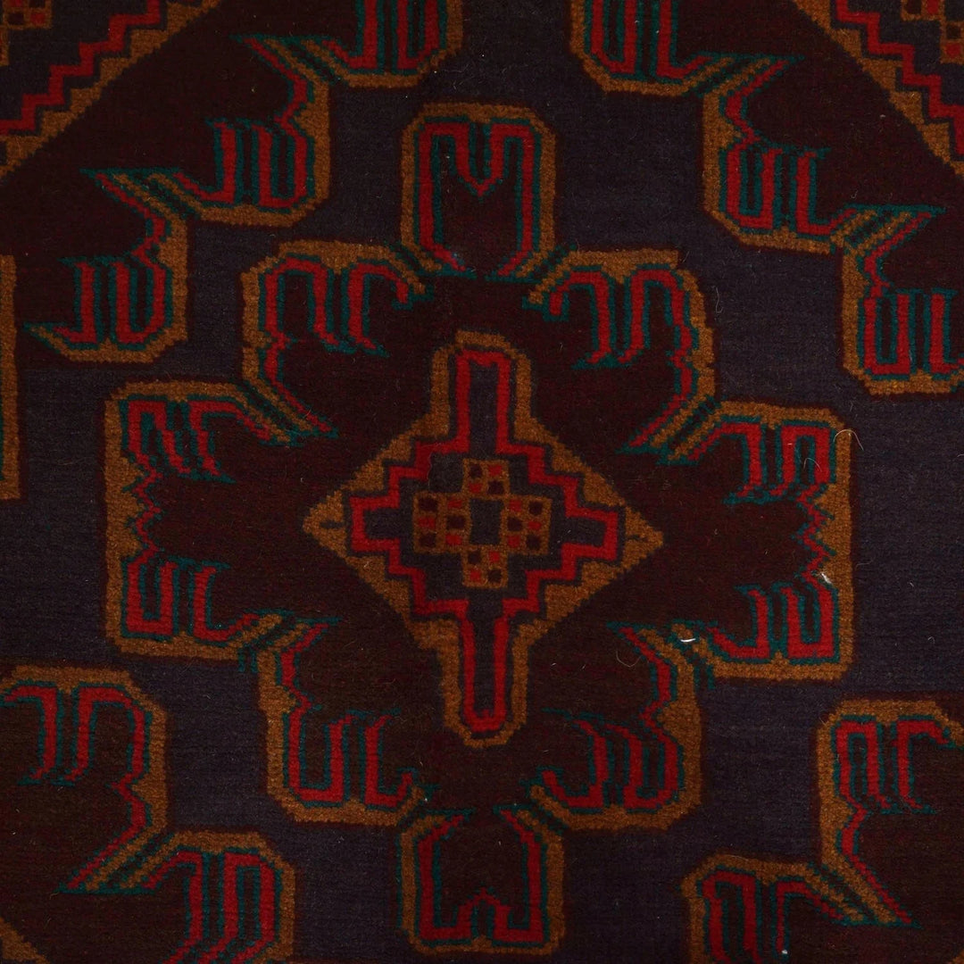 Afghan Baluchi Rug 5' 11" x 9' 7" Hand-Knotted | No. AL45111