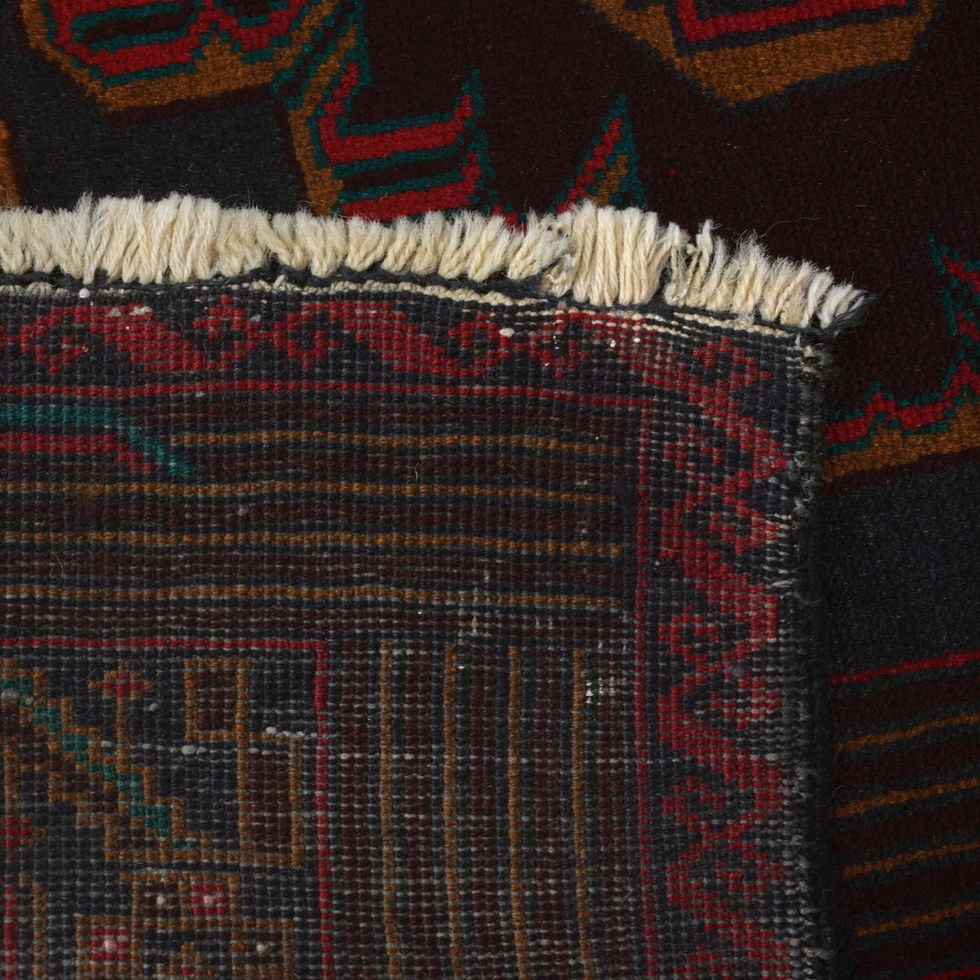 Afghan Baluchi Rug 5' 11" x 9' 7" Hand-Knotted | No. AL45111