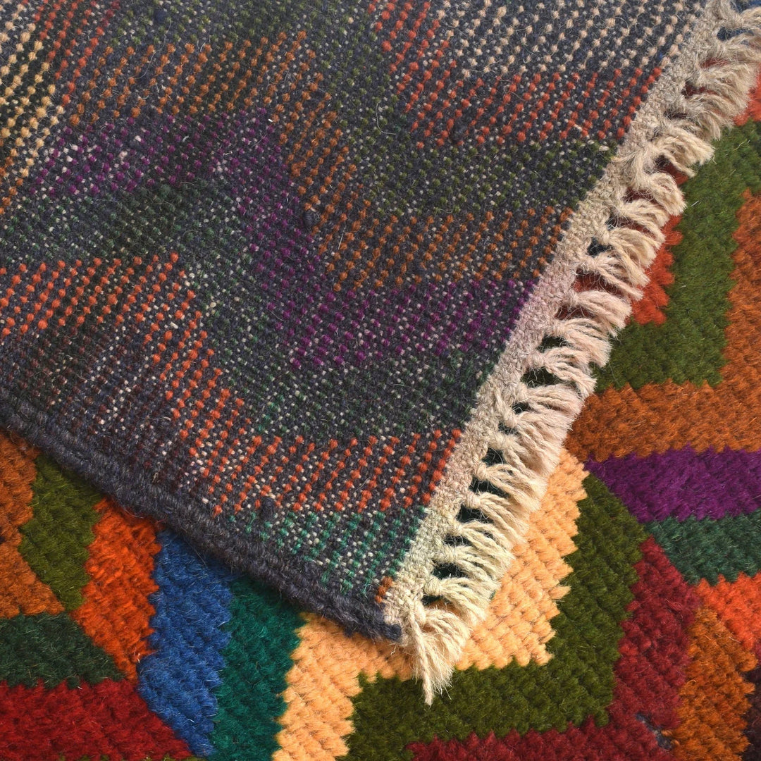 Afghan Baluchi Rug 4' 1" x 6' 2" Hand-Knotted | No. AL45190