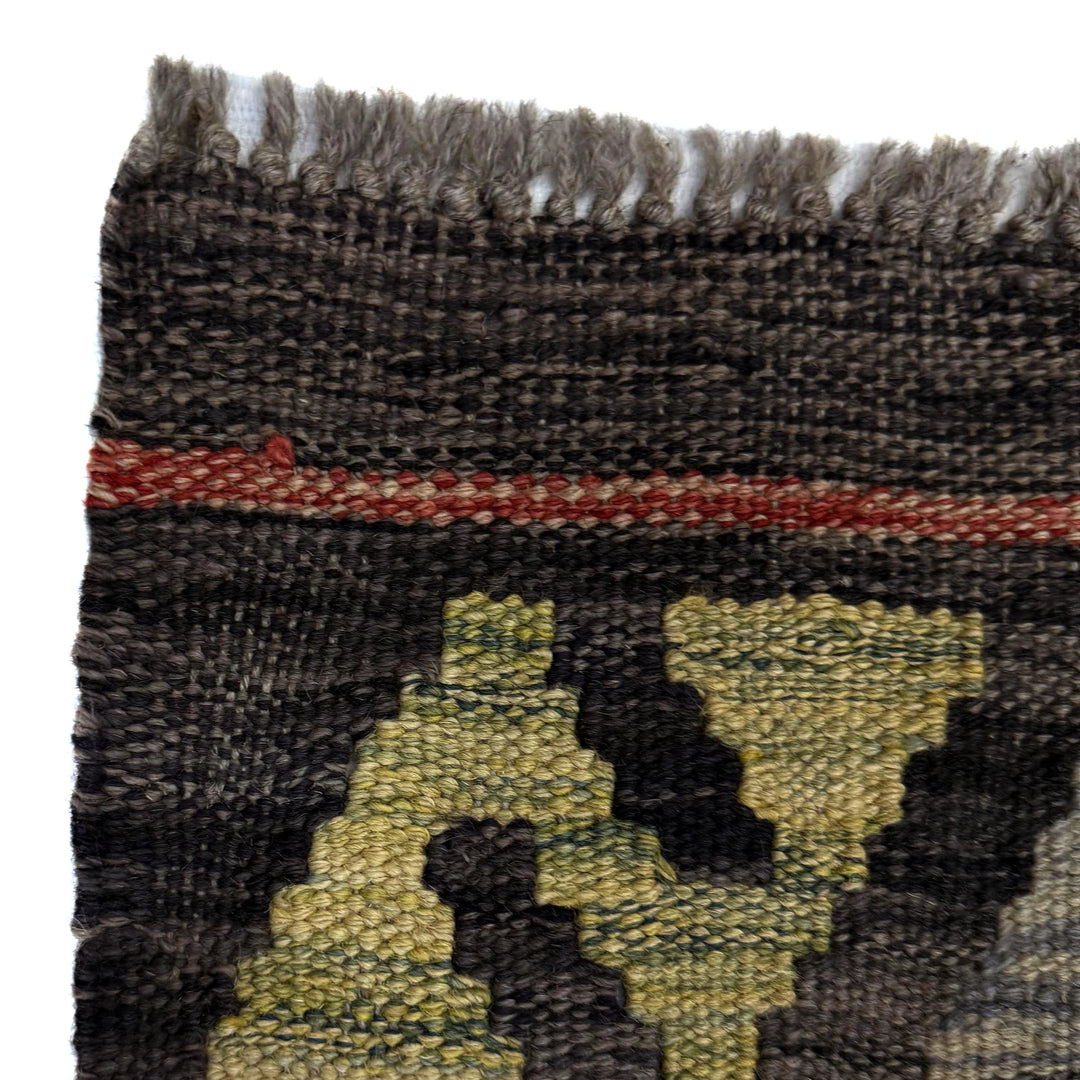Afghan Vegetable Kilim Rug 2' 8" x 10' 2" Flat-Weave | No. AL451942
