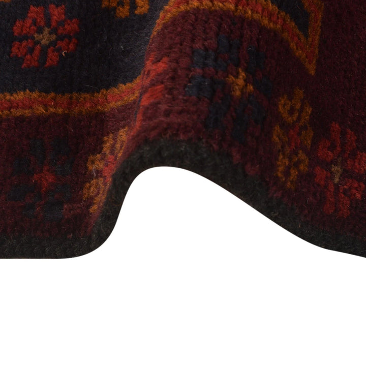 Red Afghan Baluchi Rug 2' 9" x 4' 5" Hand-Knotted | No. AL45273