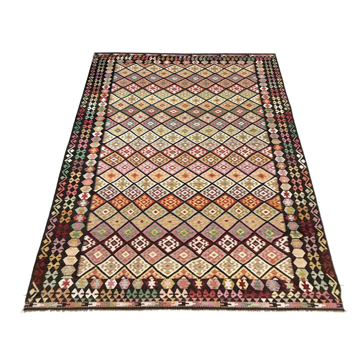 Afghan Vegetable Kilim Rug 9' 9" x 16' 6" Flat-Weave | No. AL455372