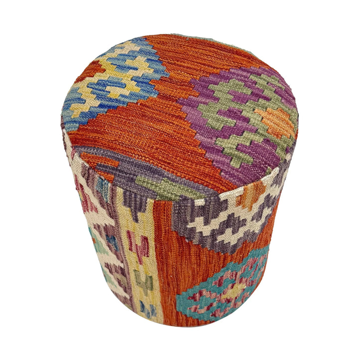 Afghan Vegetable Kilim Rug 1' 2" x 1' 5" Flat-Weave | No. AL456032