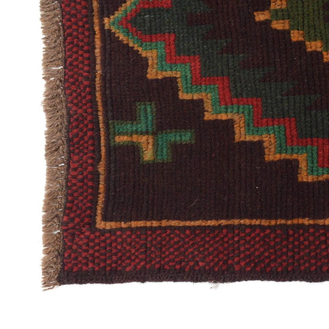 Afghan Baluchi Runner 2' 3" x 9' 5" Hand-Knotted | No. AL45653