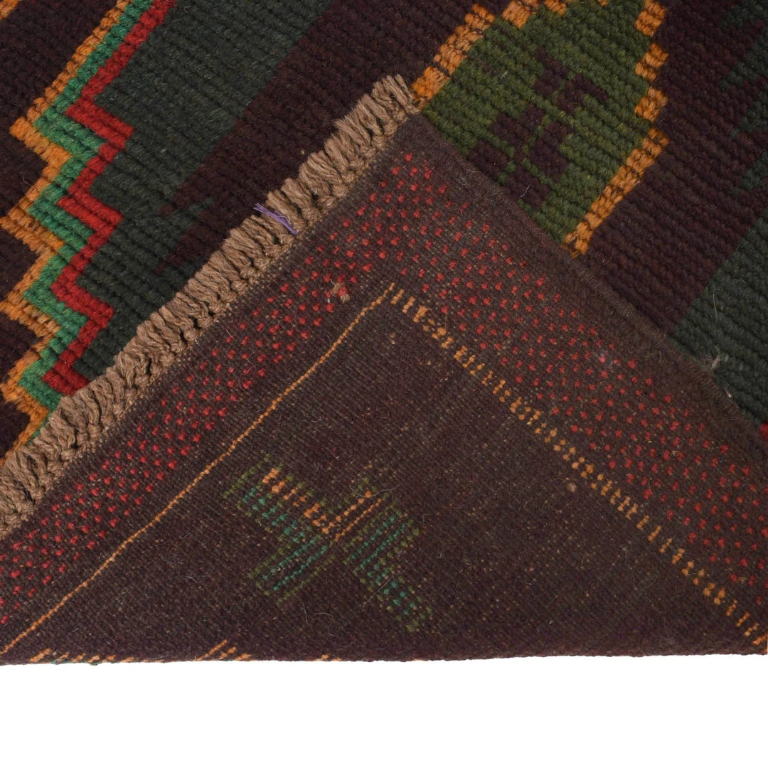Afghan Baluchi Runner 2' 3" x 9' 5" Hand-Knotted | No. AL45653