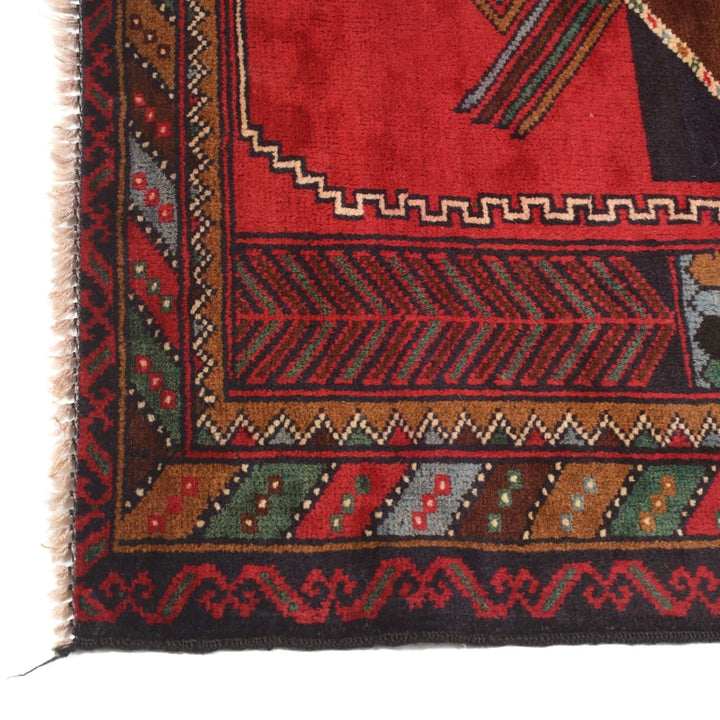 Afghan Prayer Rug 2' 9" x 4' 3" Hand-Knotted | No. AL45981