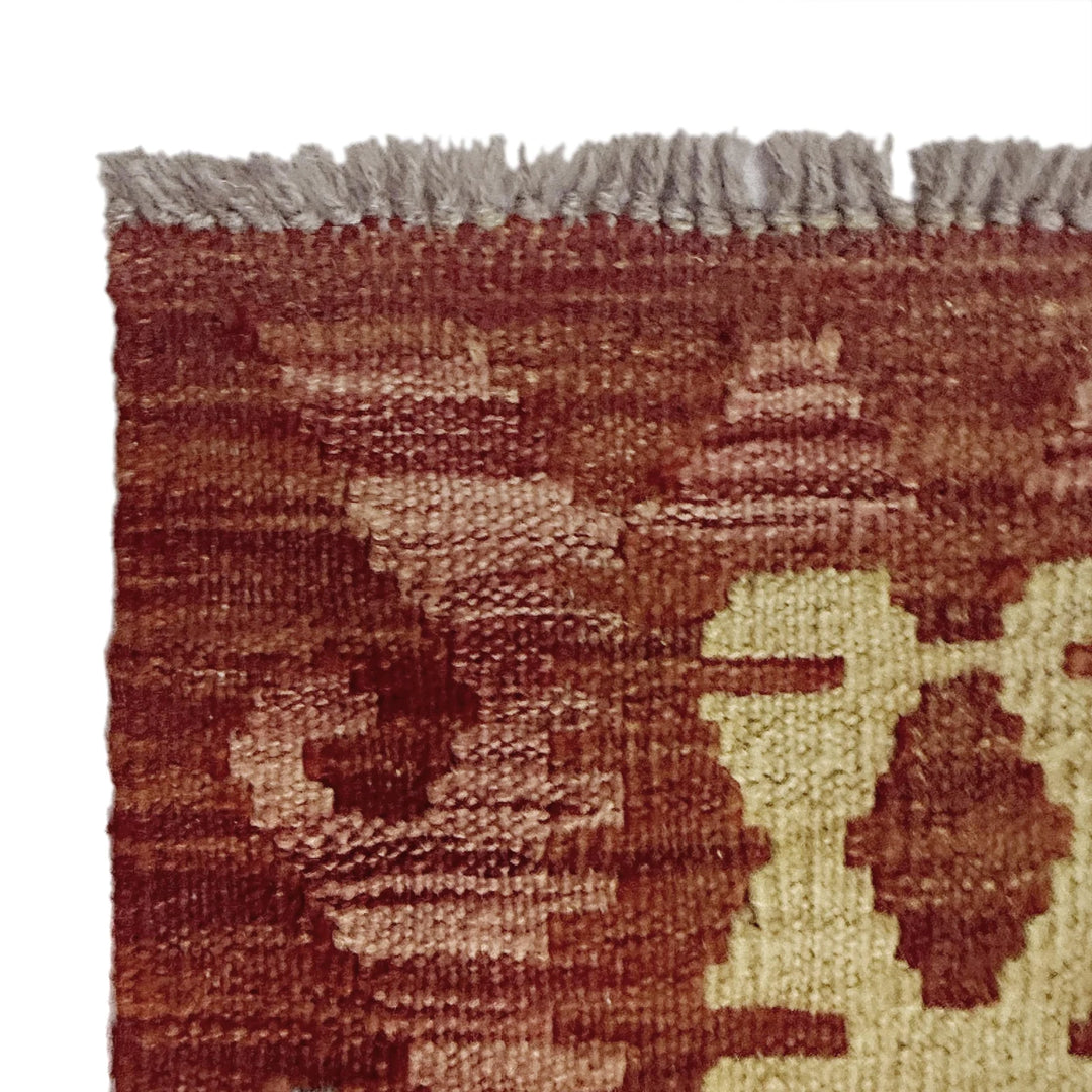 Afghan Kilim Rug 6' 8" x 9' 6" Flat-Weave | No. AL46122