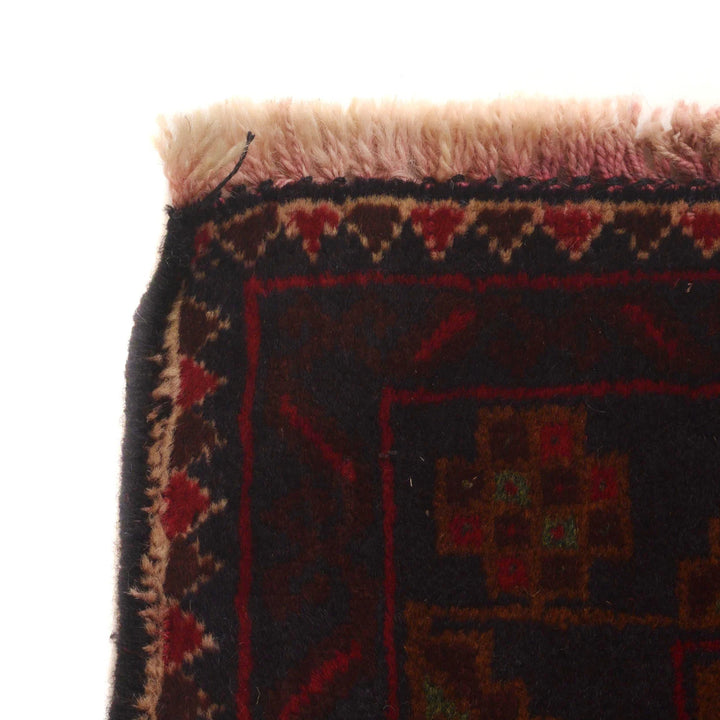 Afghan Baluchi Rug 4' 0" x 6' 8" Hand-Knotted | No. AL46197