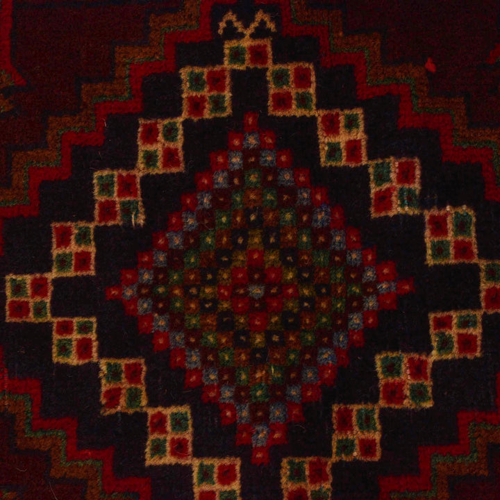 Afghan Baluchi Rug 4' 0" x 6' 8" Hand-Knotted | No. AL46197