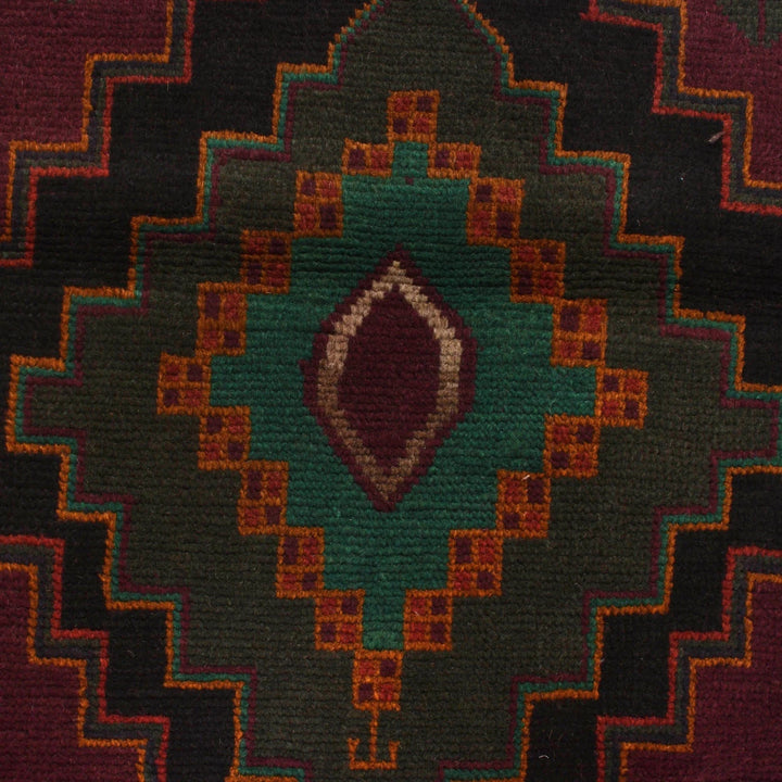Afghan Baluchi Rug 3' 12" x 6' 7" Hand-Knotted | No. AL46275