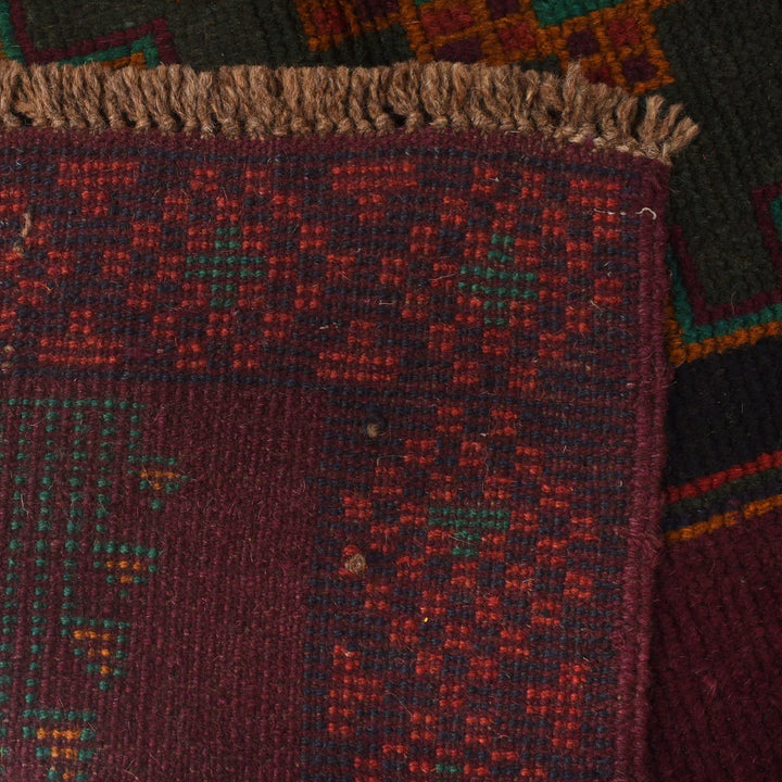Afghan Baluchi Rug 3' 12" x 6' 7" Hand-Knotted | No. AL46275