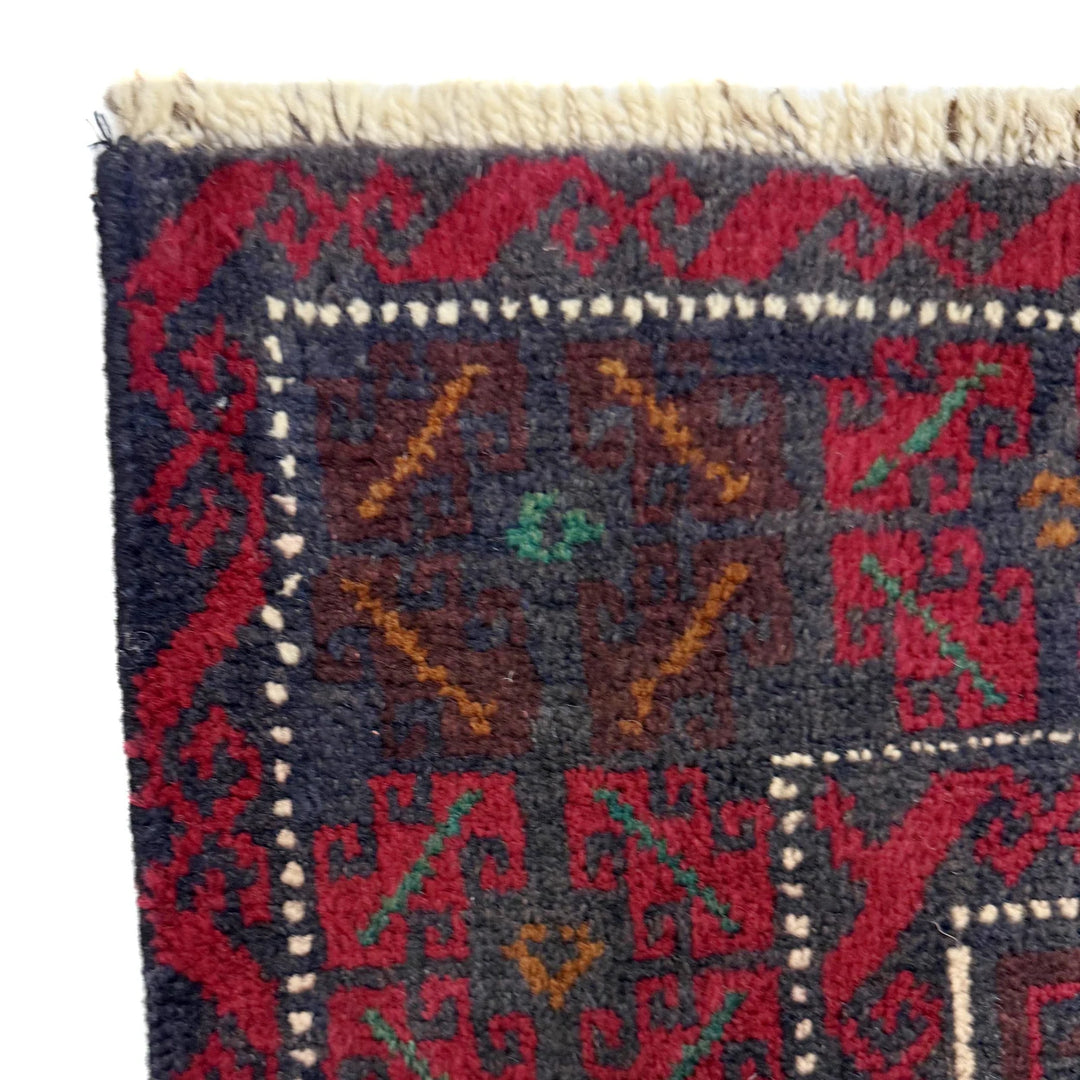 Afghan Baluchi Rug 3' 10" x 6' 4" Hand-Knotted | No. AL46679