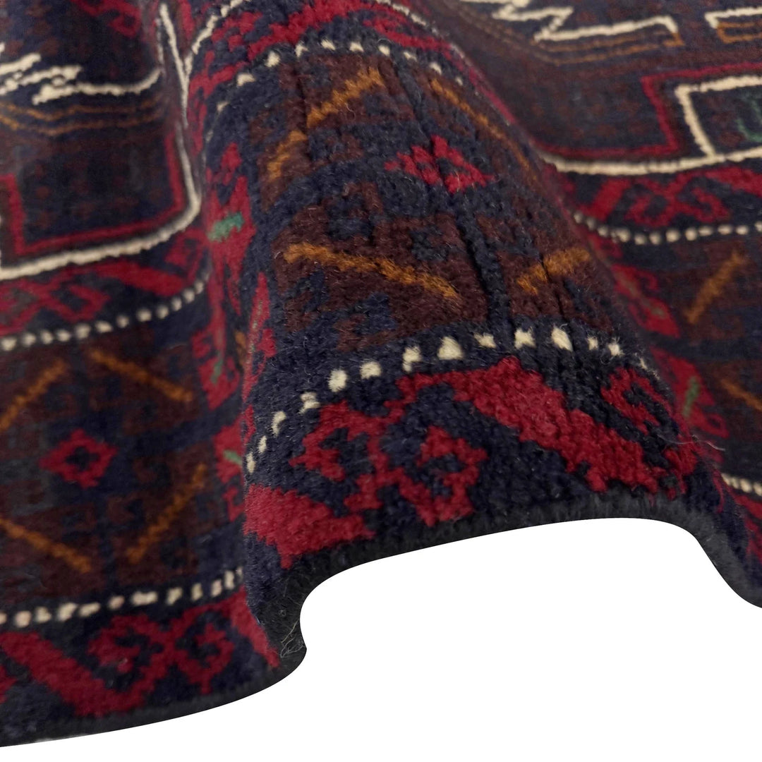 Afghan Baluchi Rug 3' 10" x 6' 4" Hand-Knotted | No. AL46679