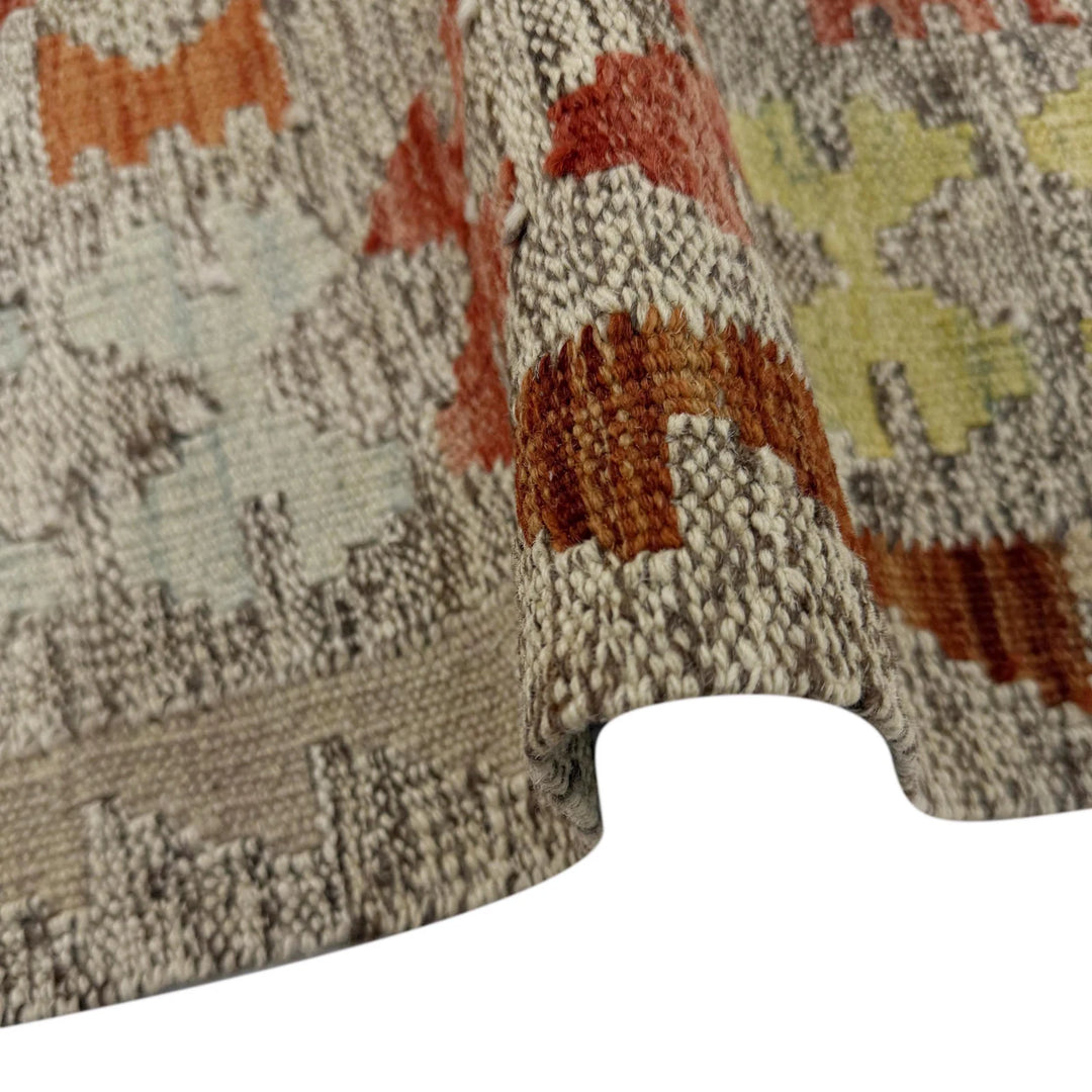 Afghan Vegetable Kilim Rug 2' 6" x 4' 5" Flat-Weave | No. AL467166