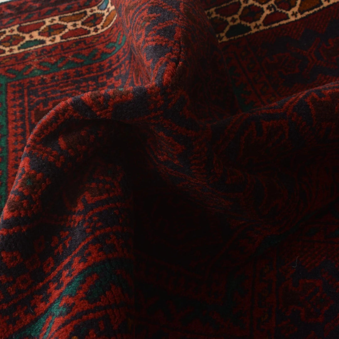 Afghan Prayer Rug 2' 11" x 4' 4" Hand-Knotted | No. AL46732