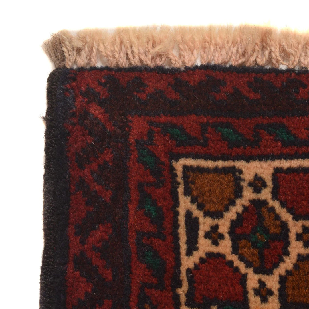 Afghan Prayer Rug 2' 11" x 4' 4" Hand-Knotted | No. AL46732
