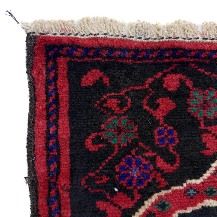 Afghan Prayer Rug 2' 6" x 3' 9" Hand-Knotted | No. AL46814