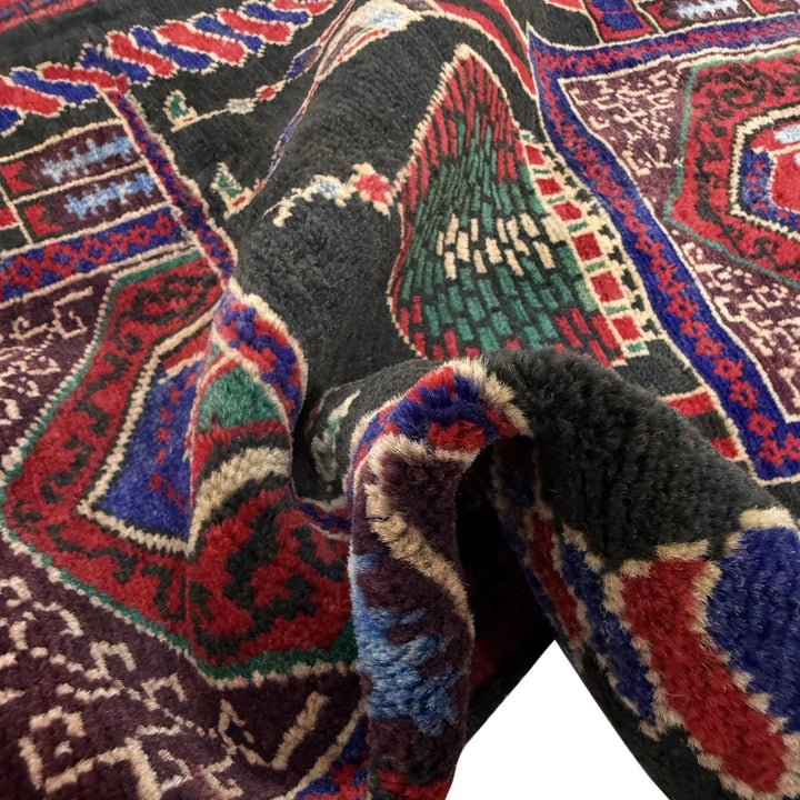 Afghan Prayer Rug 2' 6" x 3' 9" Hand-Knotted | No. AL46814